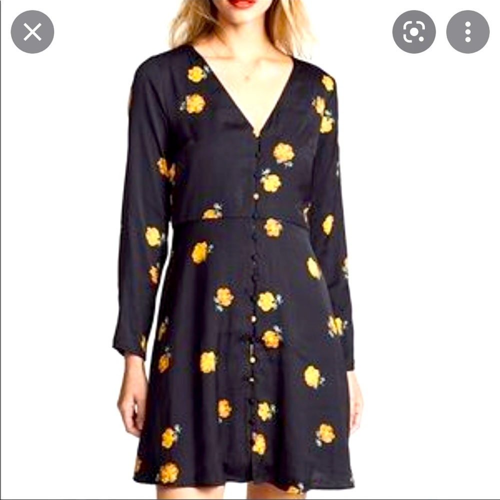 Madewell Long sleeve floral dress size 2